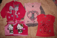 Пакетом новые вещи на 1 год(рост 80 см)