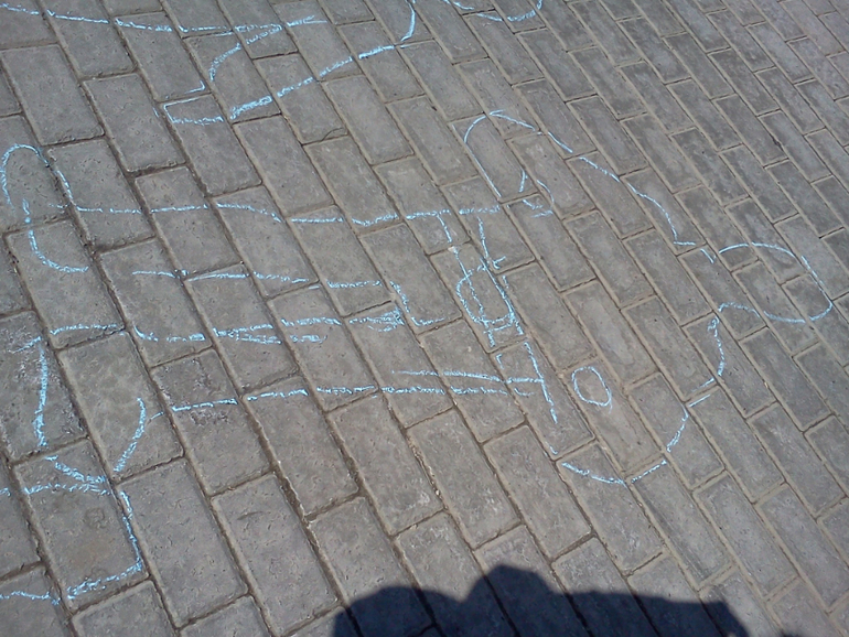 рисование мелками