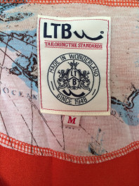 Кофта на пуговицах кардиган LTB новая оранжевая