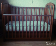 Кроватка Papaloni Италия дерево + матрас ортопед