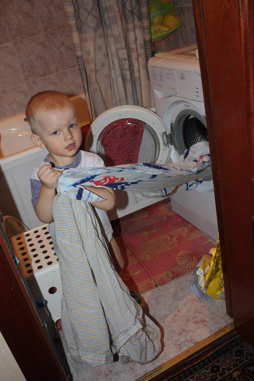 Один день нашей жизни (Саше 1г5мес)