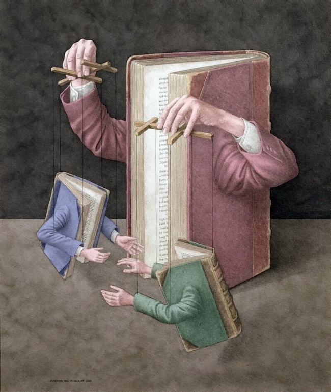 Книга в главной роли.