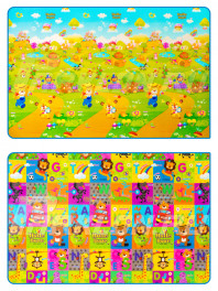 Корейский детский двухсторонний коврик Parklon!