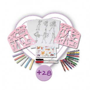 Доска для рисования Winx, 28 предметов