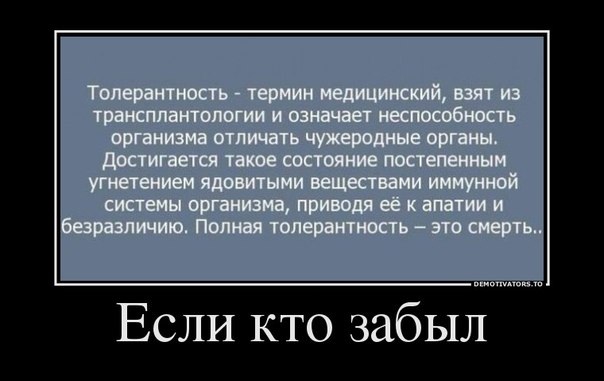 Толерантность.