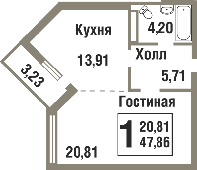 Помогите выбрать планировку будущей квартиры!