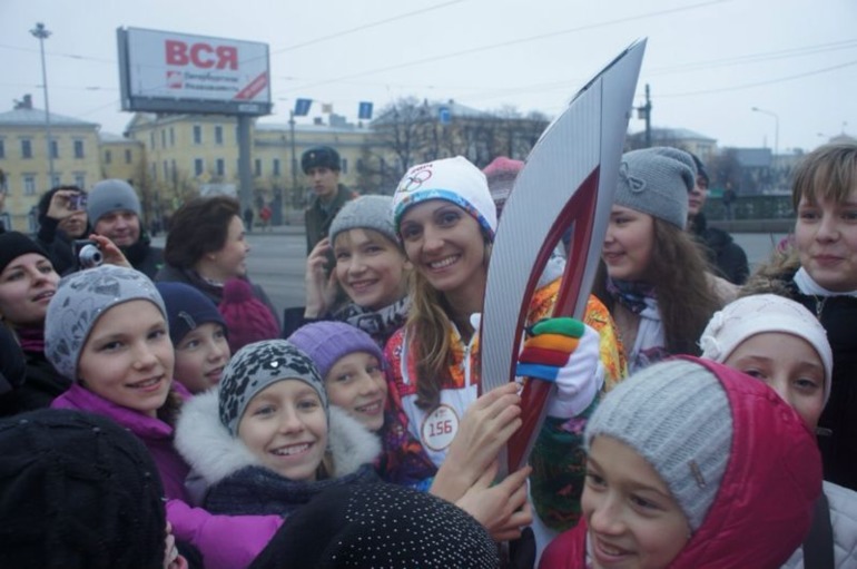 Олимпийский огонь!