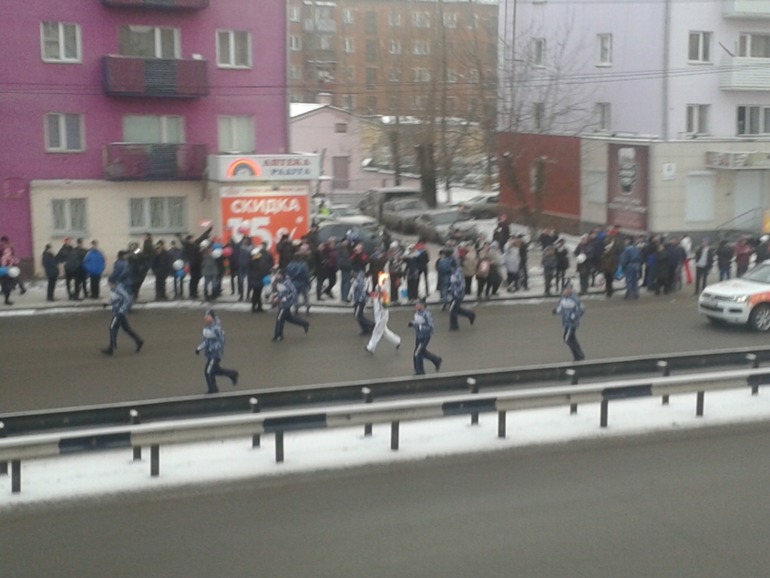 Олимпийский огонь!