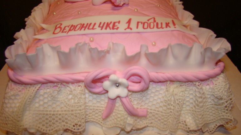 Торт подушка для девочки
