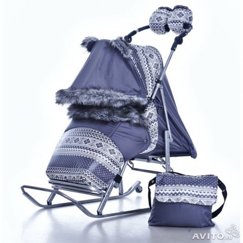 В наличии! Лучшие Санки-коляски Kristy Luxe,Kristy Luxe Extra,Kristy Luxe Comfort!