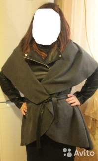 Кардиган/накидка/жилетка удлиненная, р 50-54