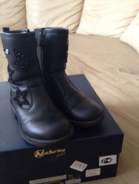 Ботиночки Naturino Gold 28 р. В отл.сост. стразы