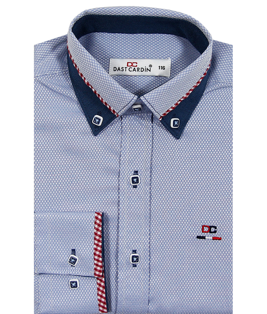 Рубашка для мальчика, Dast cardin, голубая