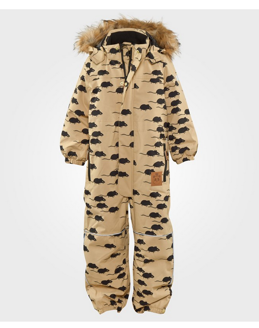 MINI RODINI Alaska AOP Overall Beige