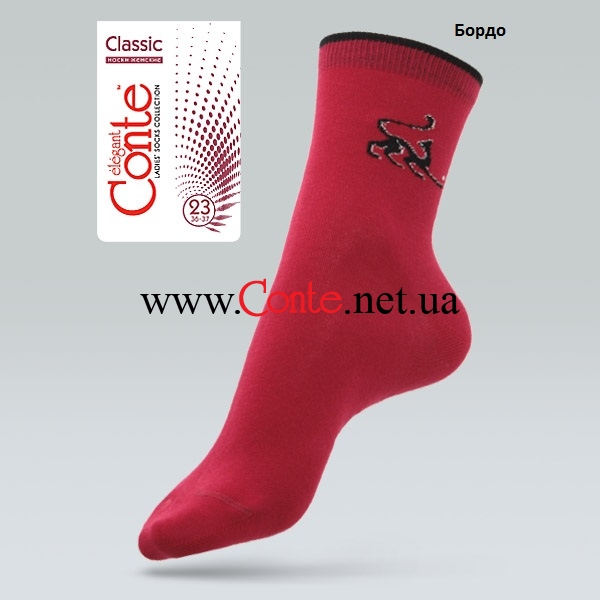 Хлопковые носочки с люрексом Conte  Classic
