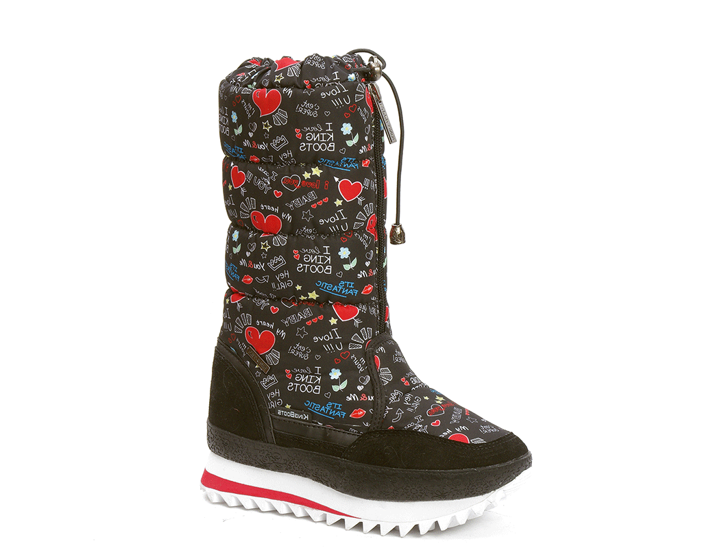 Дутики King Boots KB615SW Schwarz Черный