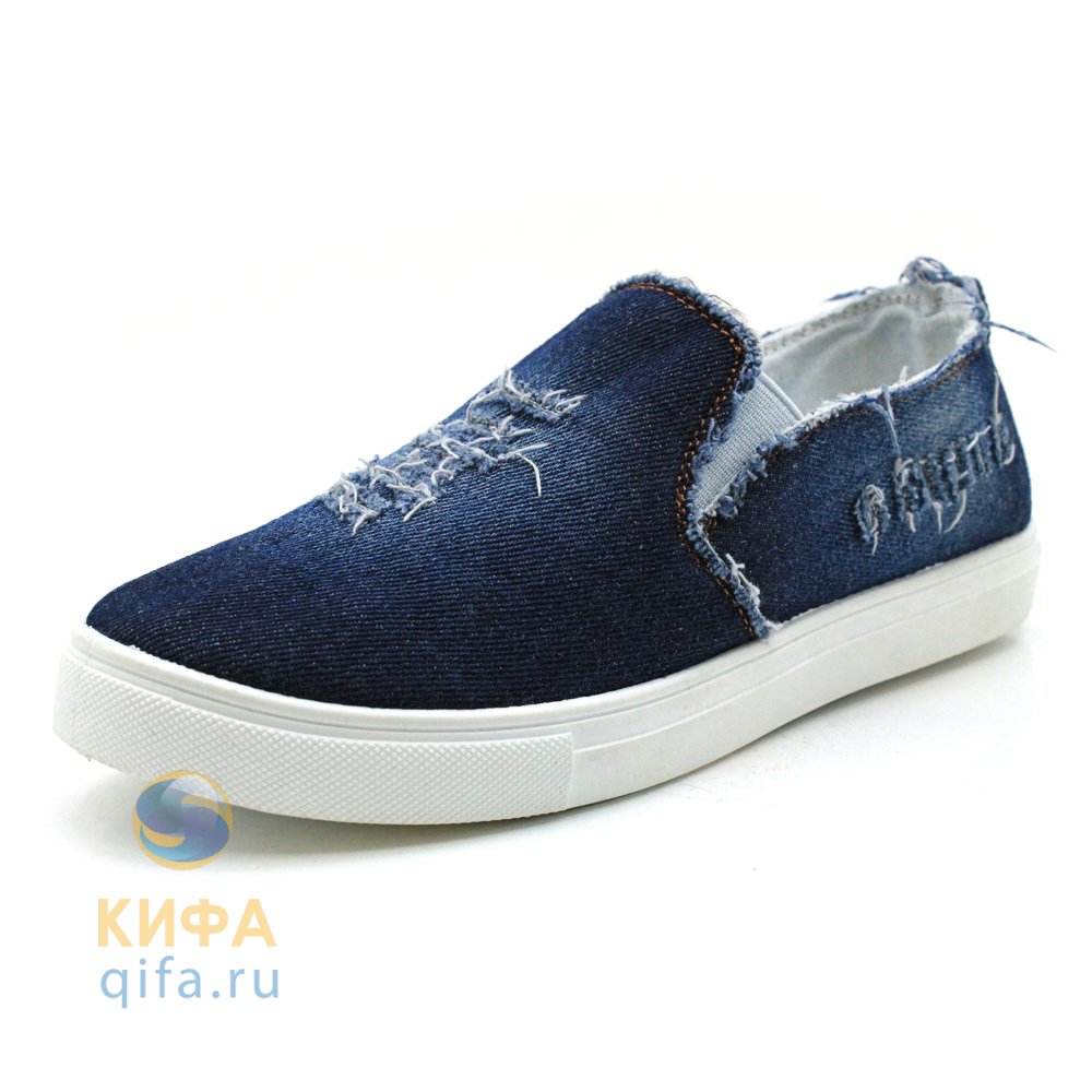 Слипоны женские синие.UK NIKI  Размеры 36-41