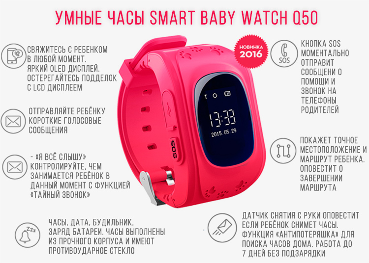 Умные часы Smart Baby Watch Q50