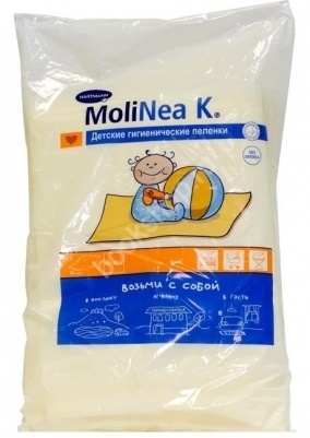 HARTMANN MOLINEA К Впитывающие пеленки 40х60, 4 слоя, 10 шт
