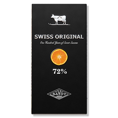Swiss Original Горький Шоколад с кусочками апельсина 100 гр