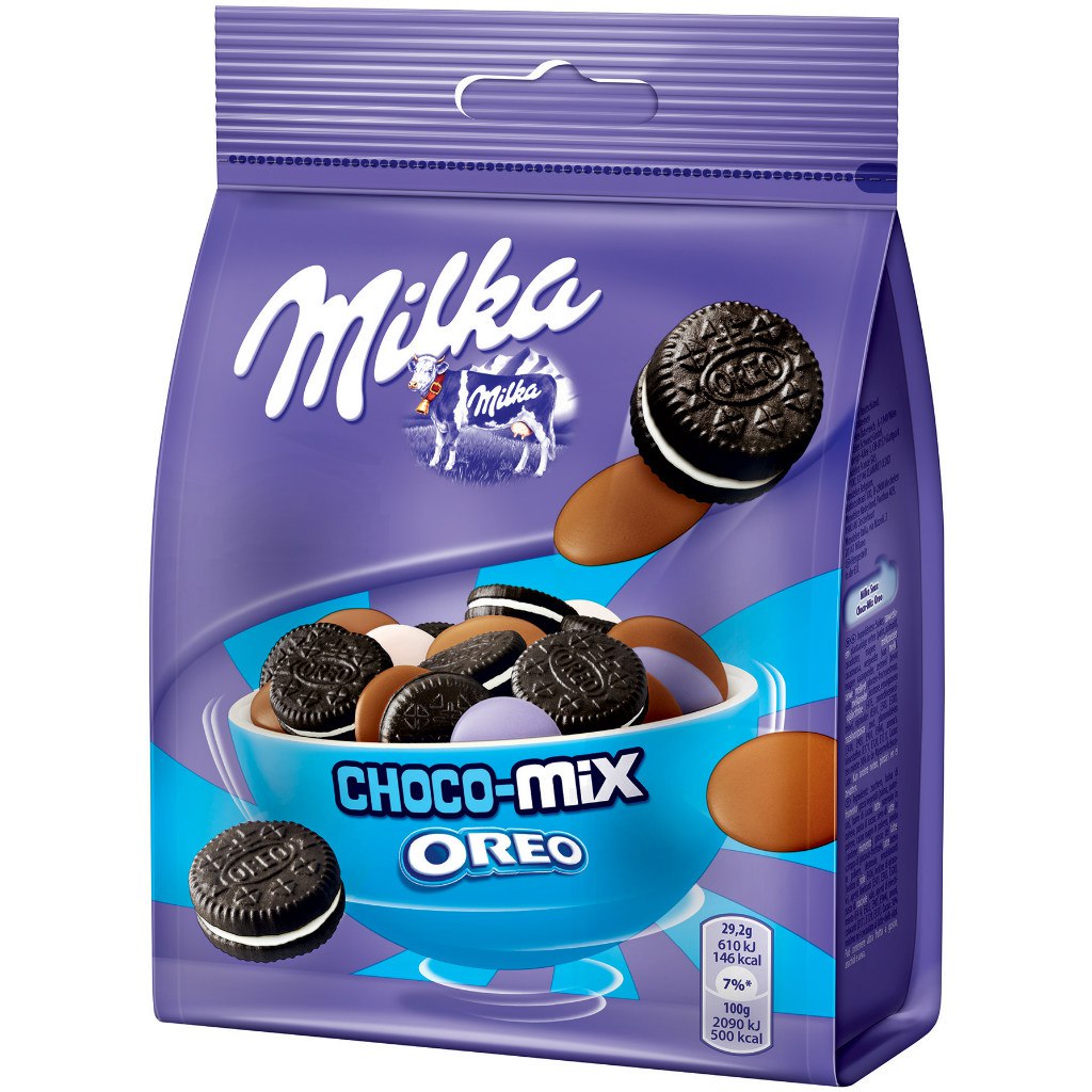Смесь печенья и драже Milka Choco-mix Oreo 134 гр