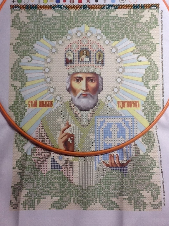 Николай Чудотворец для моей мамы ( процесс)