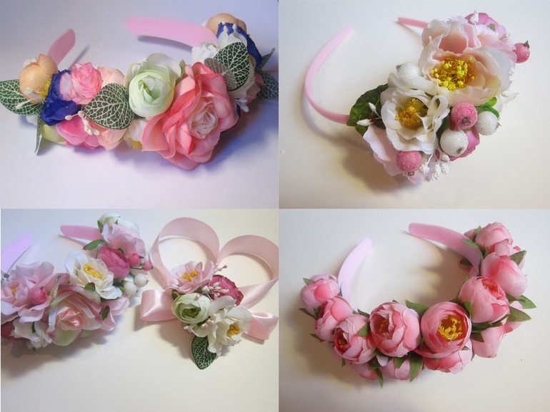 Ободки с цветами