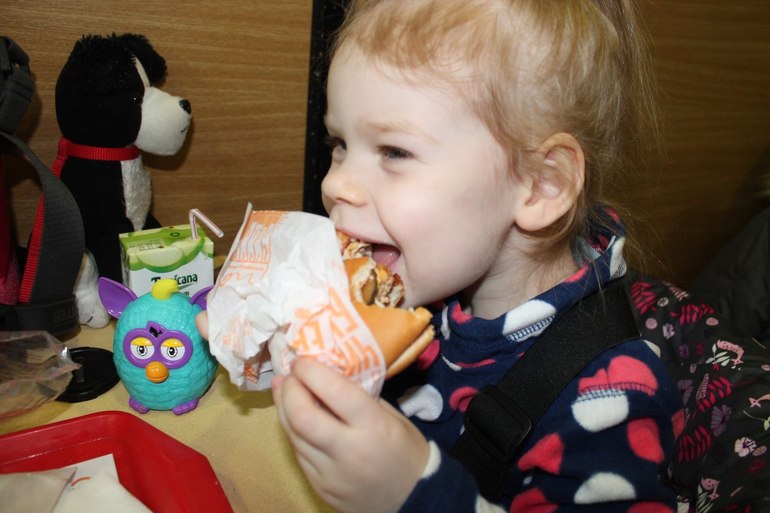 Это был наш первый поход в McDonalds.