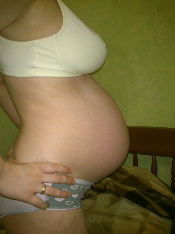 Опустился ли животик?