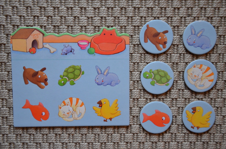 Лото животные Djeco и МемоFRUTTI от Janod