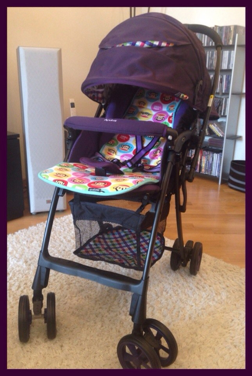 Наша весёлая коляска Aprica Air Ria!