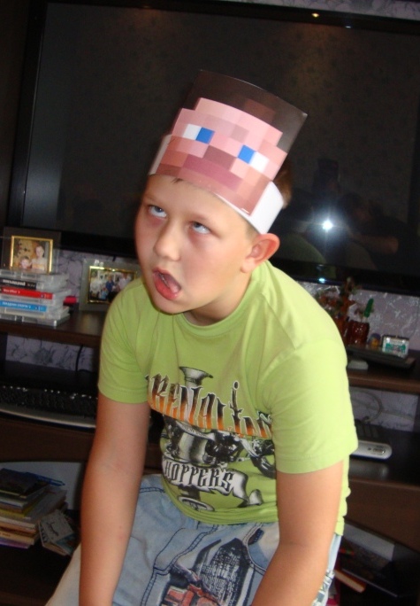 День рождение в стиле Minecraft