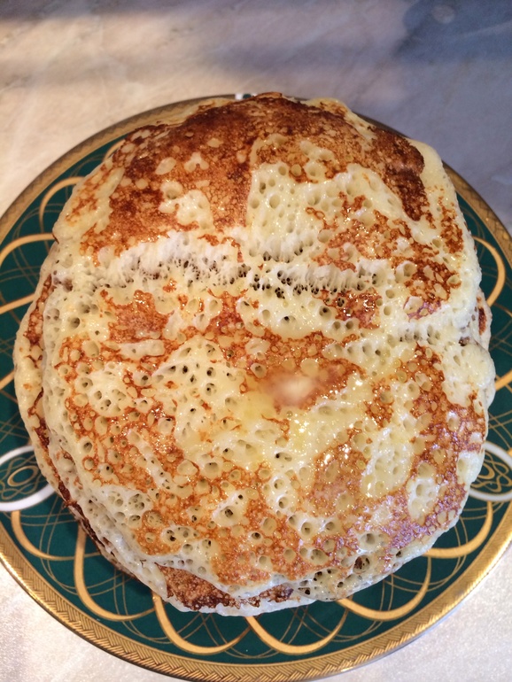 Ноздреватые блинчики по бабушкиному рецепту