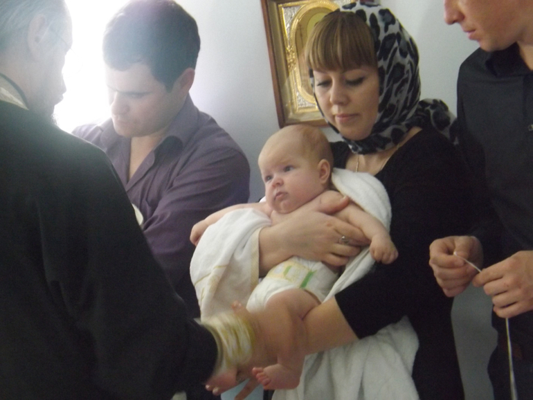 Покрестили Варюшеньку!