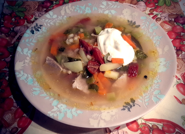 Рассольник с тунцом!