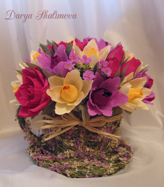 What about a cap of...flowers?