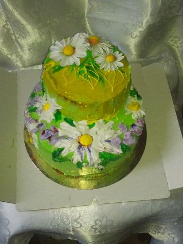 Весенний тортик Ромашки