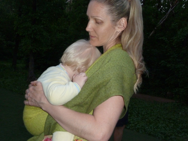 Дидимос мох, хлопок/лён, крашенная градация