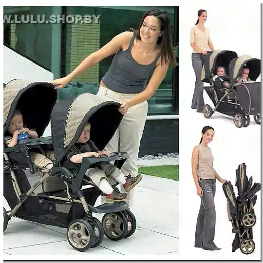 Коляска Graco stadium duo для двойни