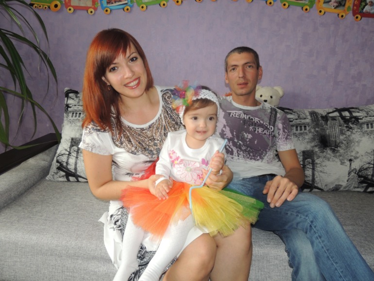 Первый день рождение Аришки 04.12.2013