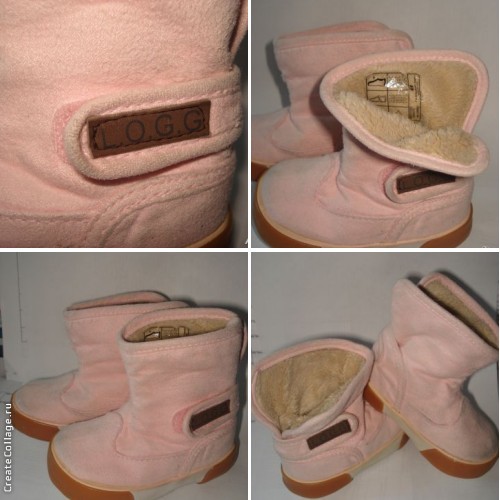 Сапожки из натуральной замши с мехом внутри H&M