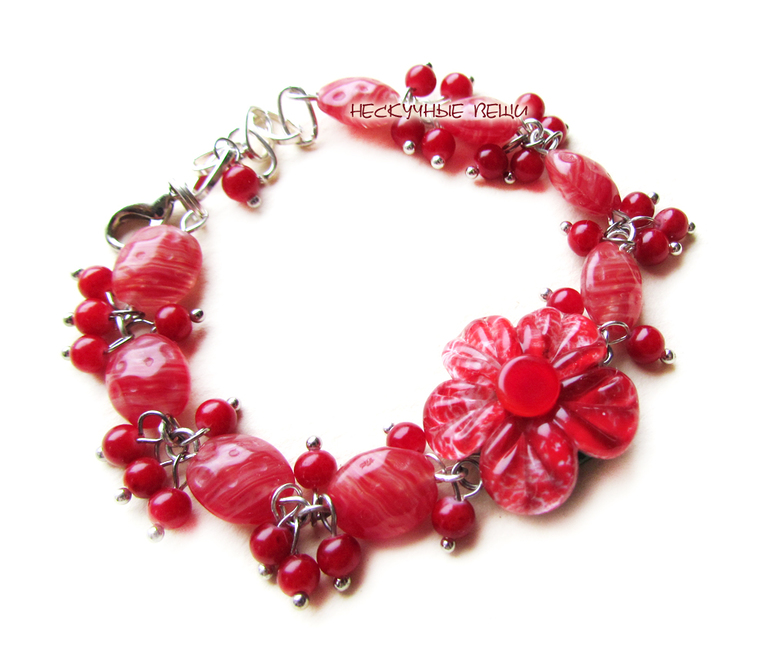Цветочный браслет №18