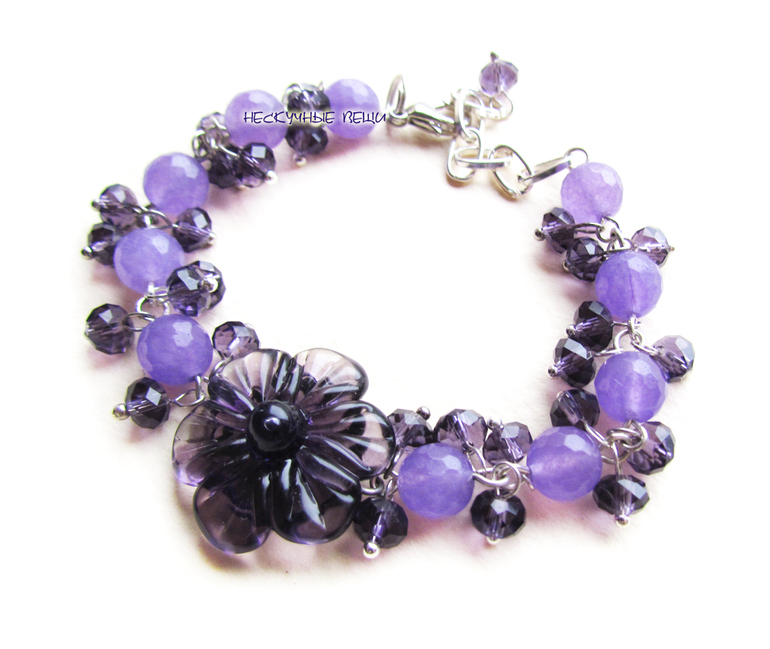 Цветочный браслет №19