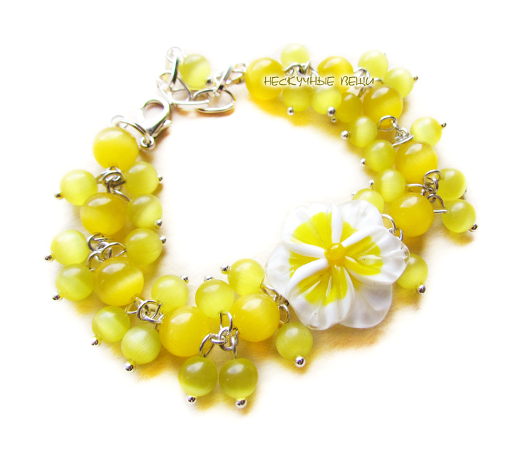 Цветочный браслет №14