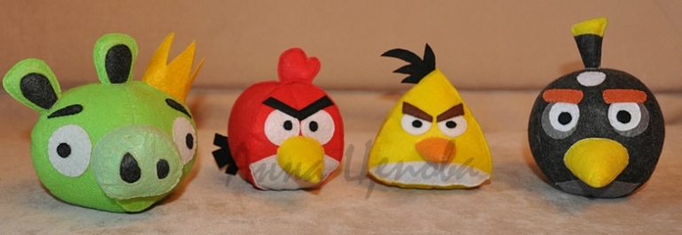Angry birds из фетра