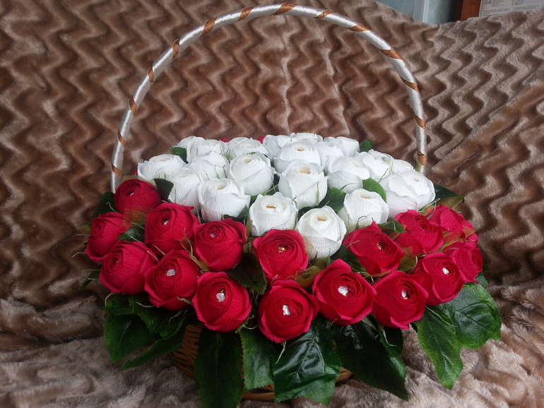 Корзина роз