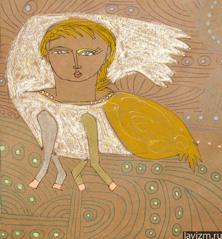 Графика 2006 г. Гелевая ручка, бумага крафт