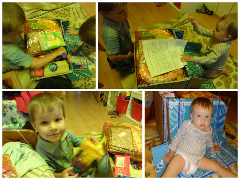 Мега-посылка к годовасию доченьки :)