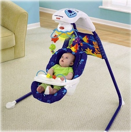Колыбель-качели Fisher Price Аквариум Мой отзыв.