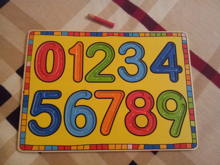 Доска с цифрами